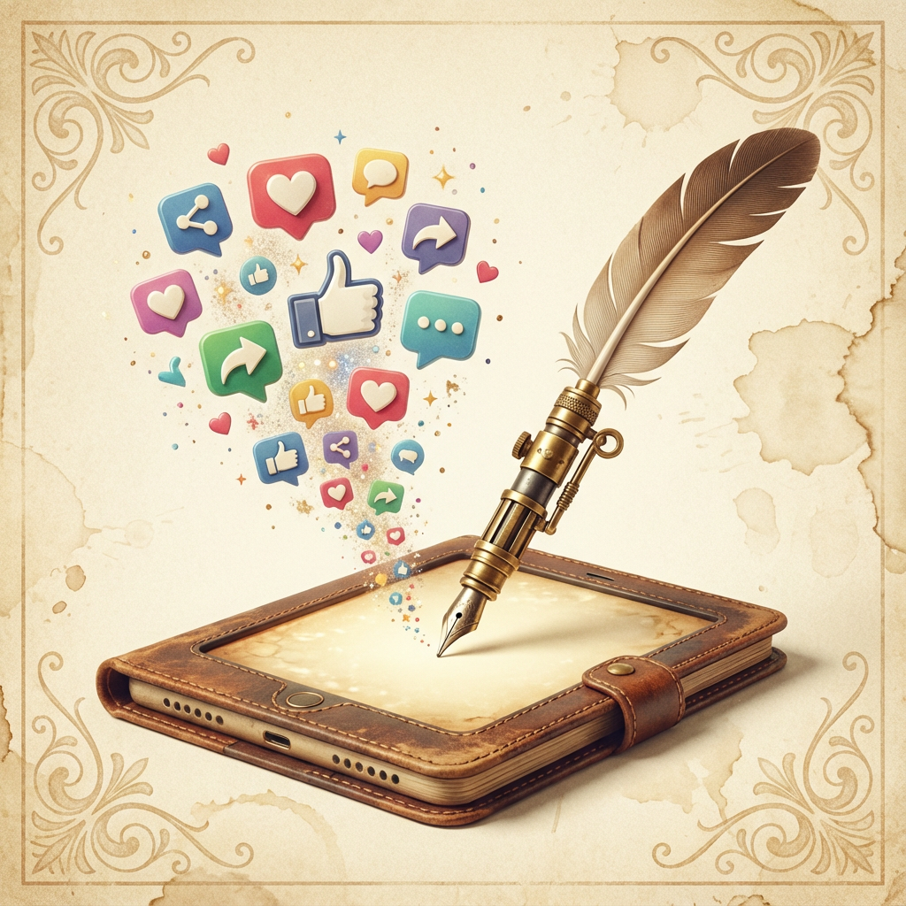 Social Post Wizard Interface